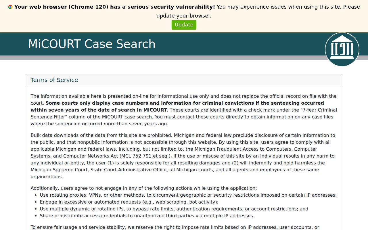 Pittsfield Township residents directory statewide court case search